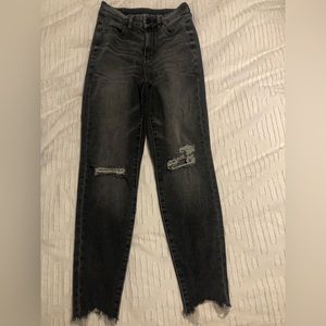 American Eagle Stretch Jeggings cropped to ankle at 24” inseam EUC
